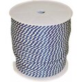 Lehigh Group/Crawford Prod Wellington Derby Rope, 3/8 In Dia, 500 Ft L, 183 Lb Working Load, Polypropylene, Blue/White 46446